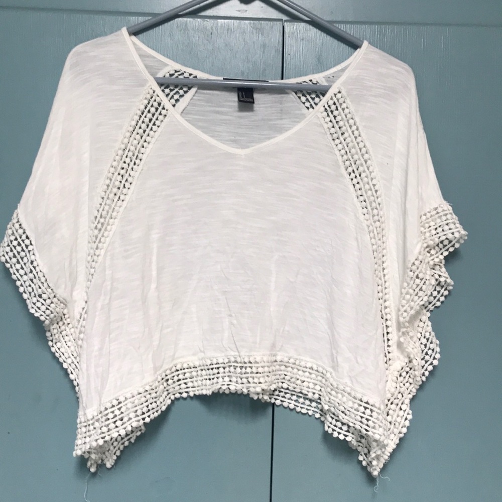 White Forever 21 Crop Top